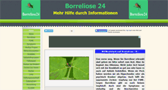Desktop Screenshot of borreliose24.de